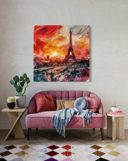 Atardecer Parisino en Pinceladas