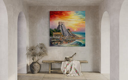 Atardecer Majestuoso en TULUM